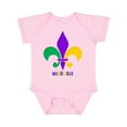 thumbnail image 1 of Inktastic Mardi Gras Fleur De Lis Girls Baby Bodysuit, 1 of 5