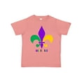 thumbnail image 1 of Inktastic Mardi Gras Fleur De Lis Girls Toddler T-Shirt, 1 of 5