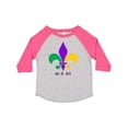 thumbnail image 1 of Inktastic Mardi Gras Fleur De Lis Girls Toddler T-Shirt, 1 of 5