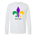 thumbnail image 1 of Inktastic Mardi Gras Fleur De Lis Long Sleeve T-Shirt, 1 of 5