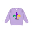 thumbnail image 1 of Inktastic Mardi Gras Fleur De Lis Toddler Sweatshirt, 1 of 4