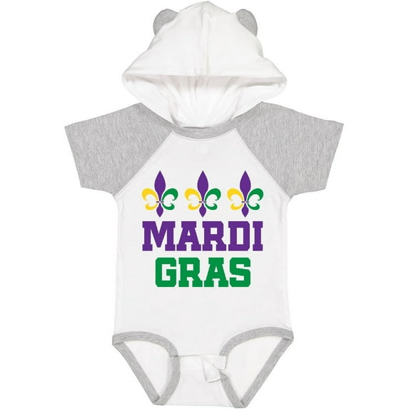Inktastic Mardi Gras Fleur De Lis Trio Boys or Girls Baby Bodysuit