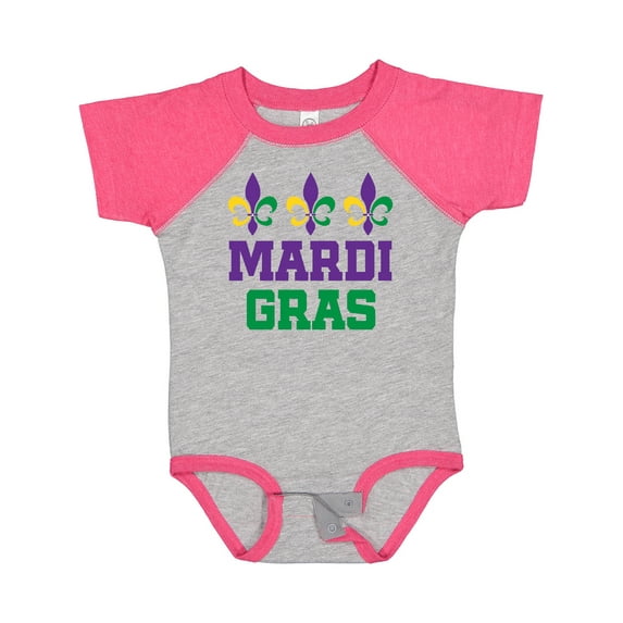Inktastic Mardi Gras Fleur De Lis Trio Boys or Girls Baby Bodysuit