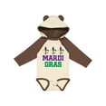 thumbnail image 1 of Inktastic Mardi Gras Fleur De Lis Trio Boys or Girls Long Sleeve Baby Bodysuit, 1 of 5