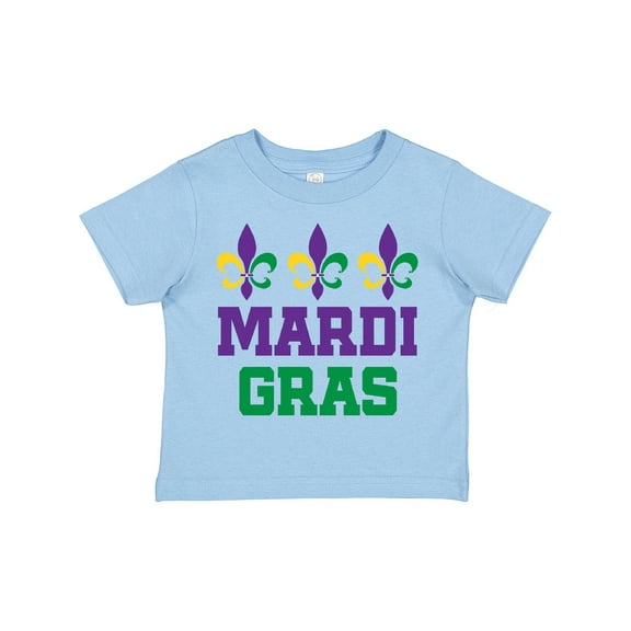 Inktastic Mardi Gras Fleur De Lis Trio Boys or Girls Toddler T-Shirt
