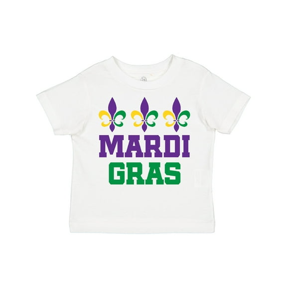 Inktastic Mardi Gras Fleur De Lis Trio Boys or Girls Toddler T-Shirt
