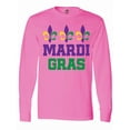 thumbnail image 1 of Inktastic Mardi Gras Fleur De Lis Trio Long Sleeve T-Shirt, 1 of 5