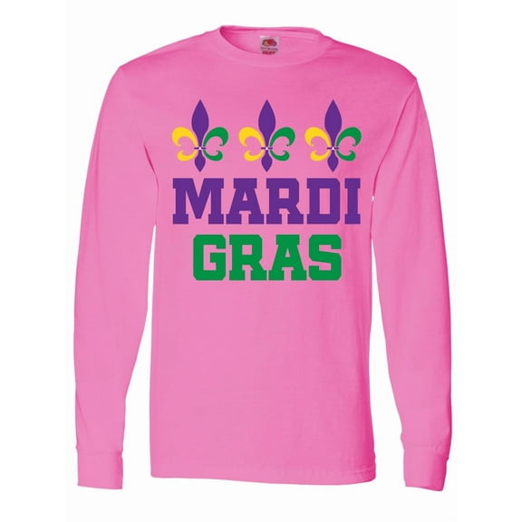 Inktastic Mardi Gras Fleur De Lis Trio Long Sleeve T-Shirt