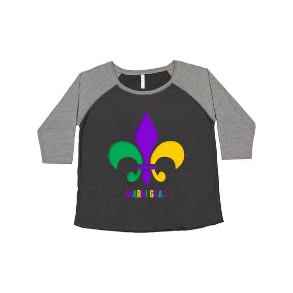 Inktastic Mardi Gras Fleur De Lis Women's Plus Size T-Shirt