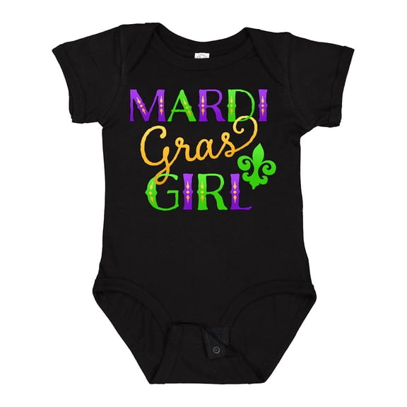 Inktastic Mardi Gras Girl Girls Baby Bodysuit