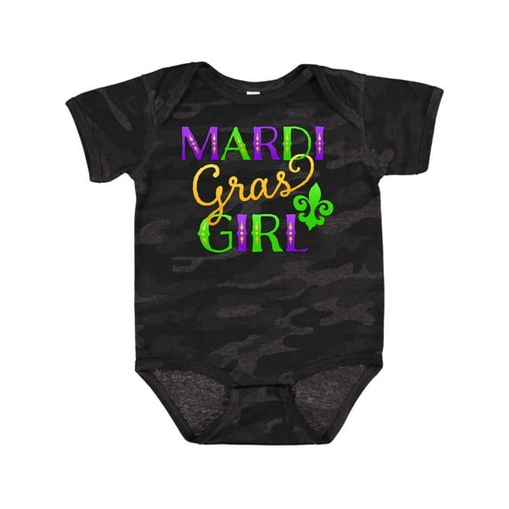 Inktastic Mardi Gras Girl Girls Baby Bodysuit