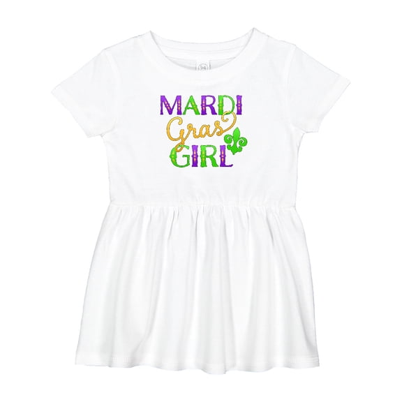 Inktastic Mardi Gras Girl Girls Baby Dress