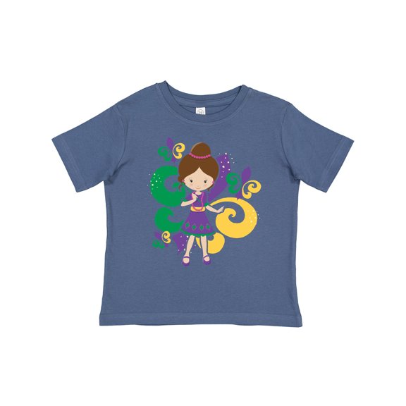 Inktastic Mardi Gras Girl Girls Toddler T-Shirt