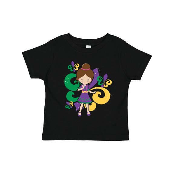 Inktastic Mardi Gras Girl Girls Toddler T-Shirt