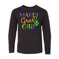 thumbnail image 1 of Inktastic Mardi Gras Girl Long Sleeve Youth T-Shirt, 1 of 5