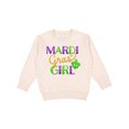 thumbnail image 1 of Inktastic Mardi Gras Girl Toddler Sweatshirt, 1 of 4
