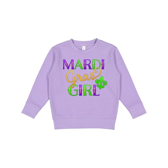 Inktastic Mardi Gras Girl Toddler Sweatshirt