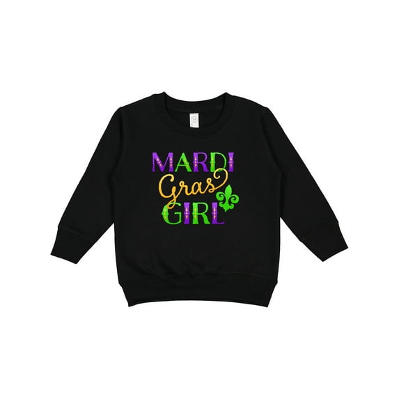 Inktastic Mardi Gras Girl Toddler Sweatshirt