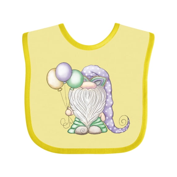 Inktastic Mardi Gras Gnome Boys Baby Bib