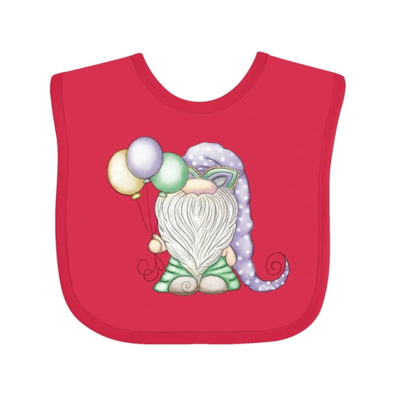 Inktastic Mardi Gras Gnome Boys Baby Bib