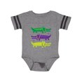 thumbnail image 1 of Inktastic Mardi Gras Holiday Alligators Boys or Girls Baby Bodysuit, 1 of 4