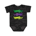 thumbnail image 1 of Inktastic Mardi Gras Holiday Alligators Boys or Girls Baby Bodysuit, 1 of 5