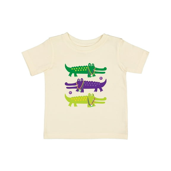 Inktastic Mardi Gras Holiday Alligators Boys or Girls Baby T-Shirt