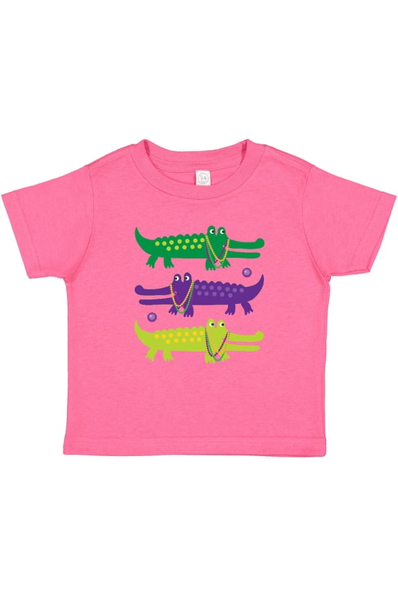 Mardi Gras Holiday Alligators Boys or Girls Baby T-Shirt