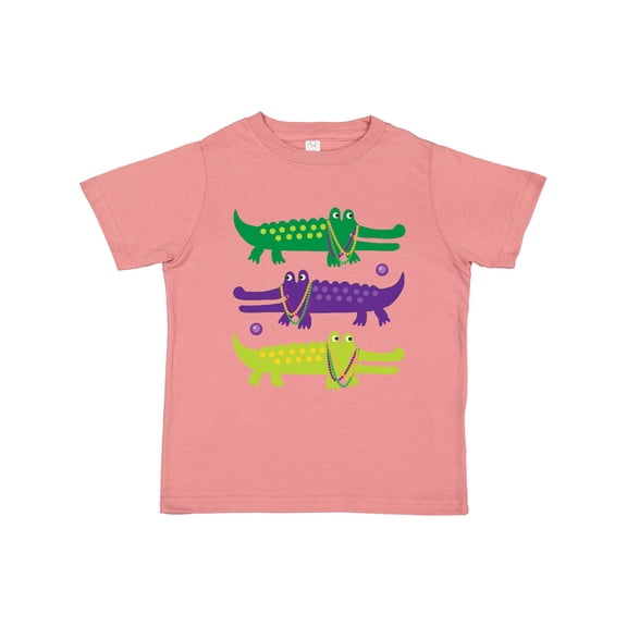 Inktastic Mardi Gras Holiday Alligators Boys or Girls Toddler T-Shirt