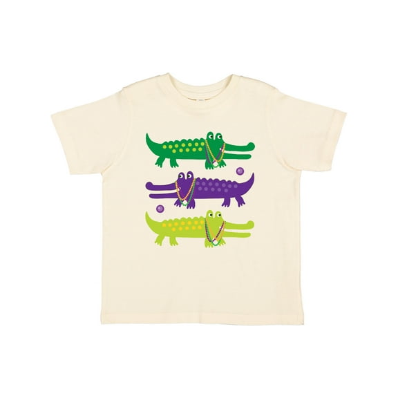Inktastic Mardi Gras Holiday Alligators Boys or Girls Toddler T-Shirt