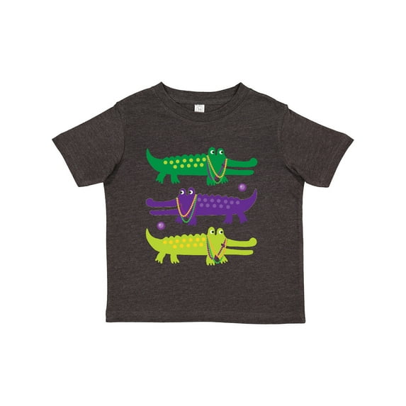 Inktastic Mardi Gras Holiday Alligators Boys or Girls Toddler T-Shirt