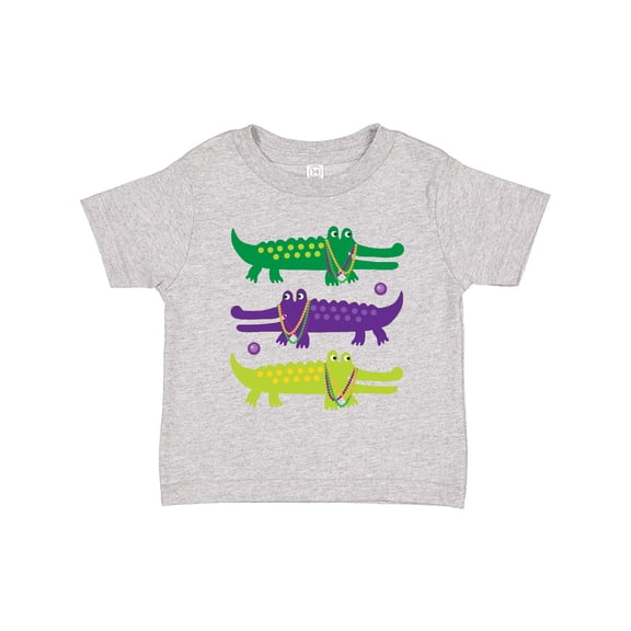 Inktastic Mardi Gras Holiday Alligators Boys or Girls Toddler T-Shirt