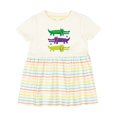 thumbnail image 1 of Inktastic Mardi Gras Holiday Alligators Girls Baby Dress, 1 of 5