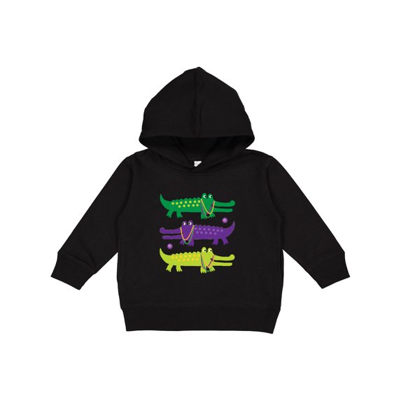 Inktastic Mardi Gras Holiday Alligators Toddler Hoodie
