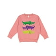 thumbnail image 1 of Inktastic Mardi Gras Holiday Alligators Toddler Sweatshirt, 1 of 4