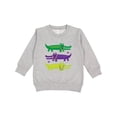 thumbnail image 1 of Inktastic Mardi Gras Holiday Alligators Toddler Sweatshirt, 1 of 4
