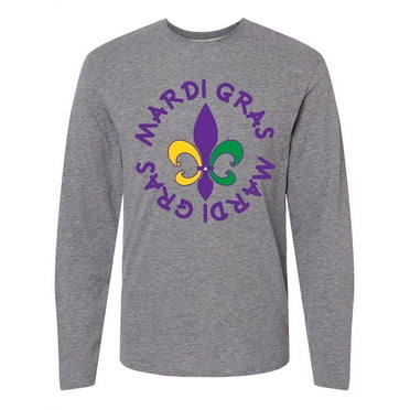 Inktastic Mardi Gras Holiday Fleur De Lis Long Sleeve T-Shirt