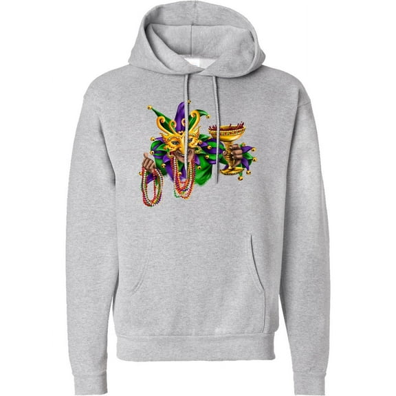 Inktastic Mardi Gras Jester Adult Hoodie Sweatshirt