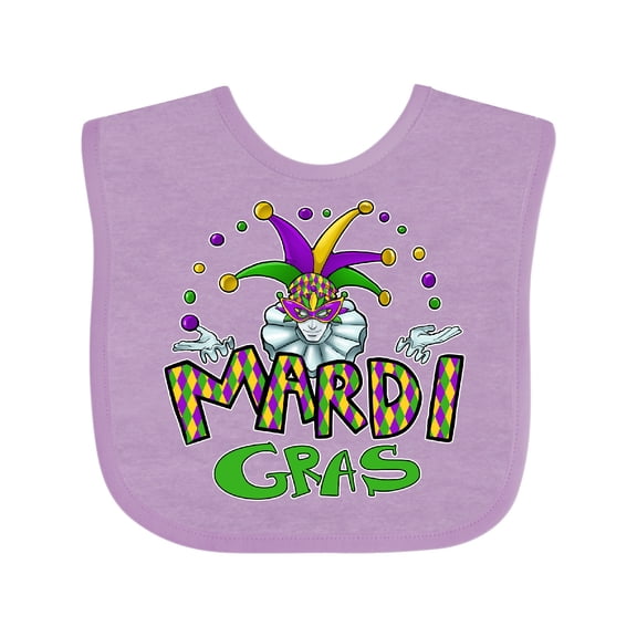 Inktastic Mardi Gras Jester Boys or Girls Baby Bib