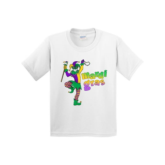 Inktastic Mardi Gras Jester Celebration Youth T-Shirt