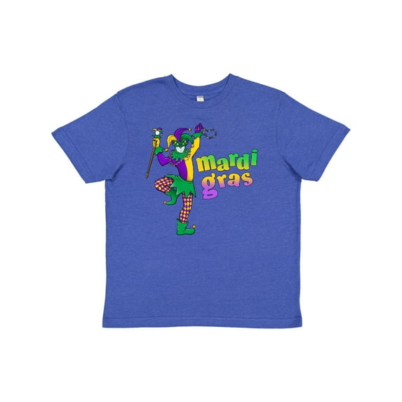 Inktastic Mardi Gras Jester Celebration Youth T-Shirt