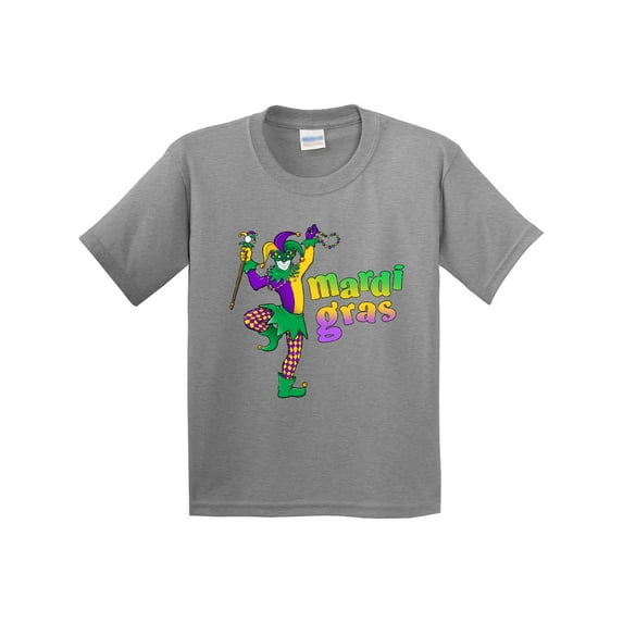 Inktastic Mardi Gras Jester Celebration Youth T-Shirt