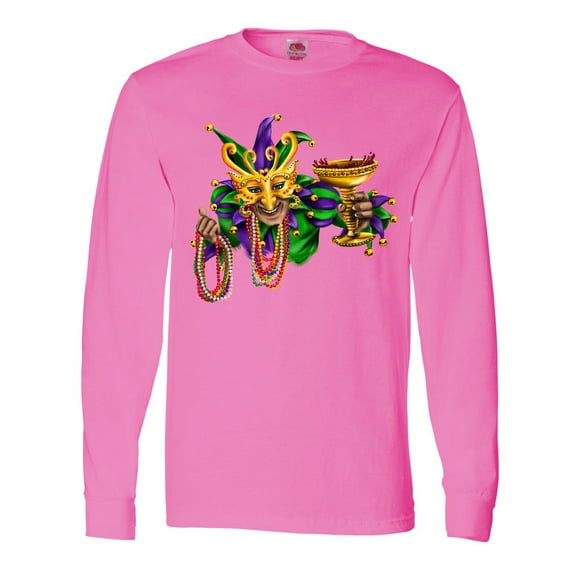 Inktastic Mardi Gras Jester Long Sleeve T-Shirt