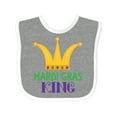 thumbnail image 1 of Inktastic Mardi Gras King Celebration Party Boys Baby Bib, 1 of 4