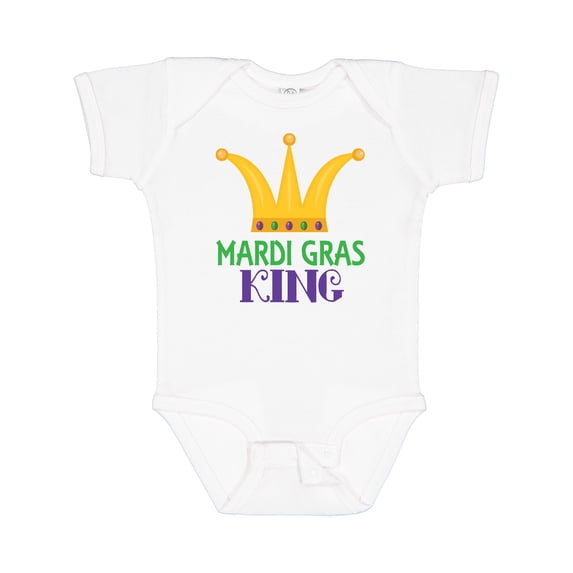 Inktastic Mardi Gras King Celebration Party Boys Baby Bodysuit