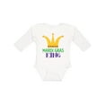 thumbnail image 1 of Inktastic Mardi Gras King Celebration Party Boys Long Sleeve Baby Bodysuit, 1 of 5