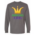 thumbnail image 1 of Inktastic Mardi Gras King Celebration Party Long Sleeve T-Shirt, 1 of 5