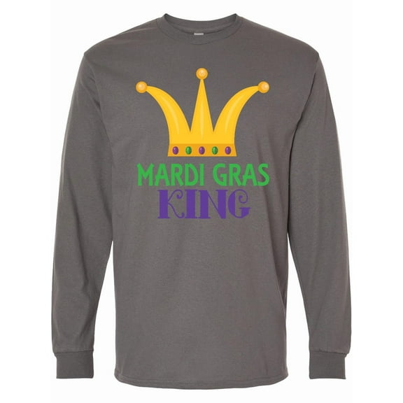 Inktastic Mardi Gras King Celebration Party Long Sleeve T-Shirt
