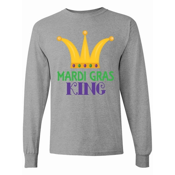 Inktastic Mardi Gras King Celebration Party Long Sleeve T-Shirt