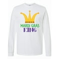 thumbnail image 1 of Inktastic Mardi Gras King Celebration Party Long Sleeve T-Shirt, 1 of 5